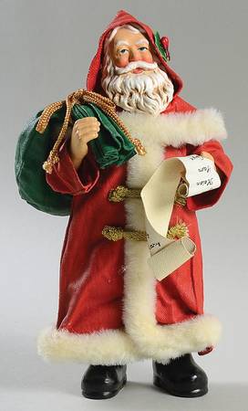 Santa Claus Network Membership Gifts Checking His List - Wtih Box Bx1995