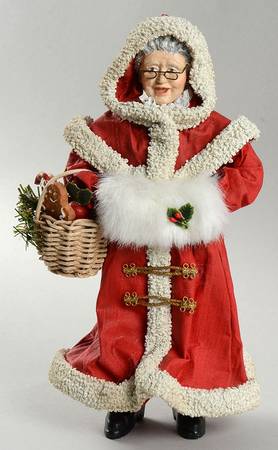 Christmas Traditions Mrs. Claus In Coat - Boxed