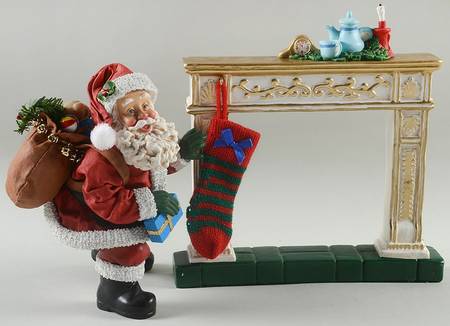 Christmas Traditions Down The Chimney He Came - No Box