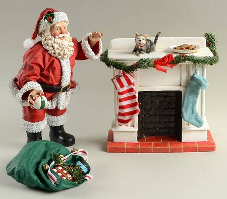 Santa and His Pets His Littlest Fan - Boxed