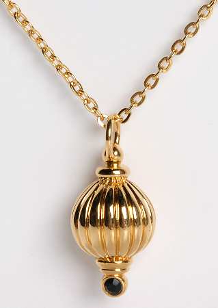 Princess House Jewelry Empress Pendant W Black Crystal - No Box