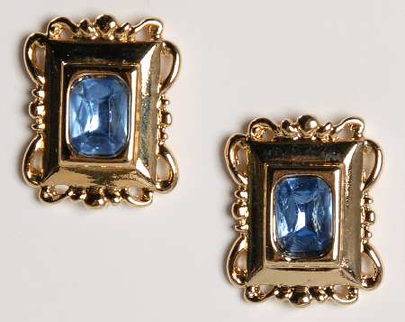 Princess House Jewelry Blue Clips - No Box