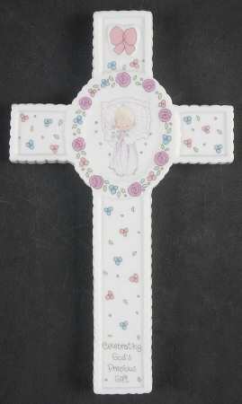 Celebrating God's Precious Gift Baby Girl Wall Cross - Boxed