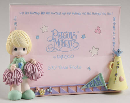Precious Moments Frames Team Spirit-Holds 5" X 7"/Plastic & Resi - No Box
