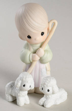 Nativity Shepherd With Lambs Sword-Shepherd With Lambs - Sword Trademark With Box