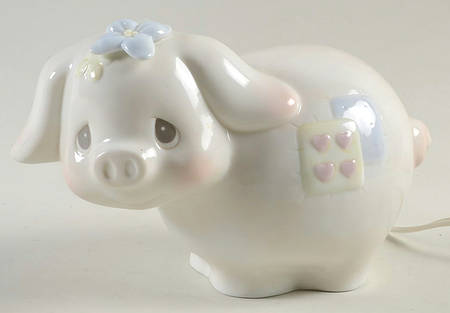 Precious Moments Night Lights Pig-You're Worth Your Weight In Gold - No Box