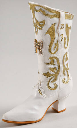 Nostalgia If the Shoe Fits White Western Boot - No Box