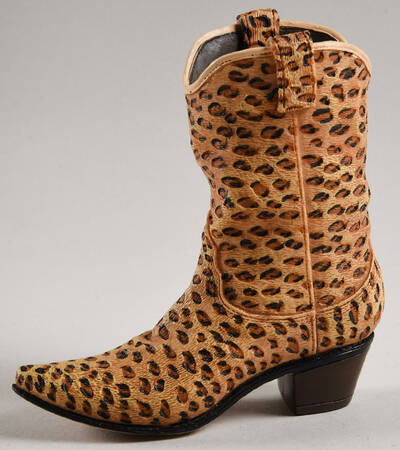 Nostalgia If the Shoe Fits Leopard Print Boot - No Box