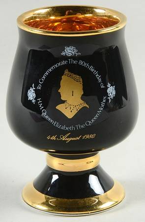 Prinknash Royalty Giftware Queen Mother's-80th Birthday Cup - No Box