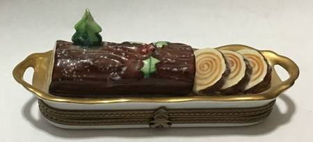 Limoges Boxes Christmas Yule Log - No Box