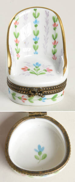 Limoges Boxes Boudior Chair - No Box