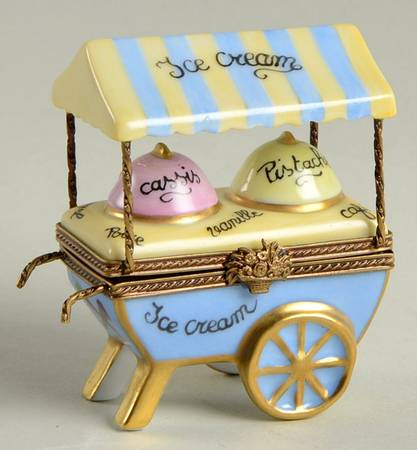 Limoges Boxes Ice Cream Cart - No Box