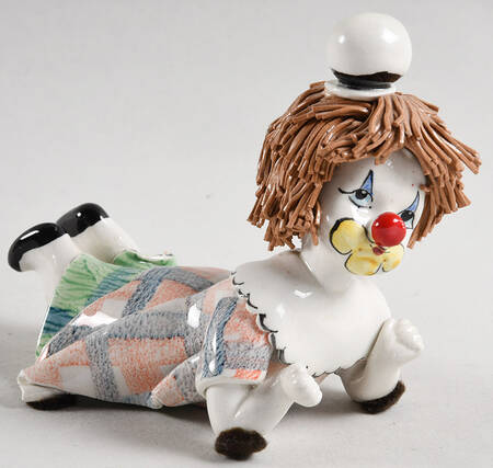 Lino Zampiva Figurines Clown Girl Laying  - No Box