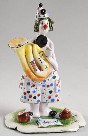 Lino Zampiva Figurines Clown With Tuba - Boxed