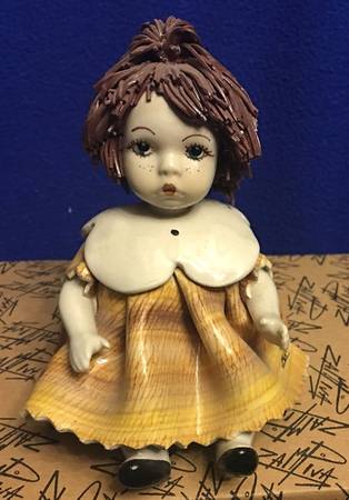 Lino Zampiva Figurines Little Doll Orange - Boxed