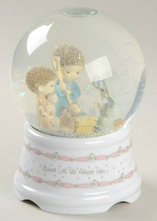Precious Moments Giftware Come Let Us Adore Him Snowglobe-Musical - Boxed