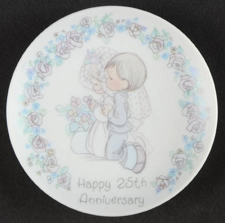 Precious Moments Giftware Happy 25th Anniversary - Boxed