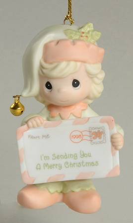 Annual Figural Ornament I'm Sending You A Merry Christmas - Boxed