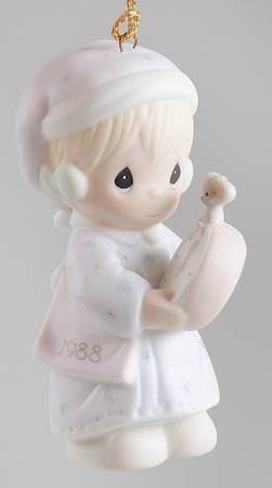 Annual Figural Ornament Time To Wish You A Merry Christmas - Boxed
