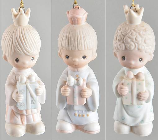 Nativity Ornaments Wee Three Kings-Set Of 3 - Boxed