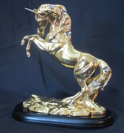 Platinum & Gold Unicorn Collection Golden Grace - With Box