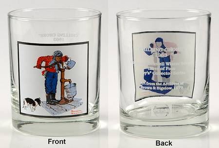 Norman Rockwell Winter Scenes Chilling Chore - No Box