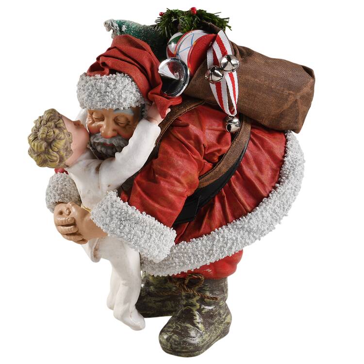 Saturday Evening Post Covers Hugging Santa 1925 - No Box