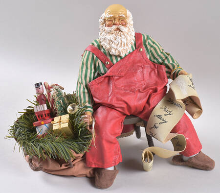 Through the Decades Exhausted Santa Circa 1910 - Boxed