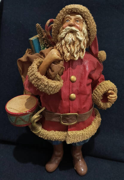 Christmas Traditions Santa With Drum And Toys - Boxed