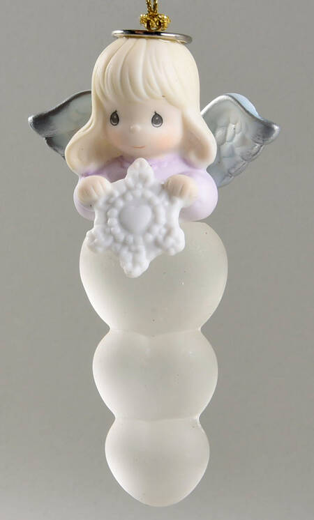Angel Icicle Angel Snowflake - Boxed