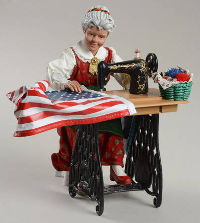 Patriotic Santas Sew Ho Ho - Boxed