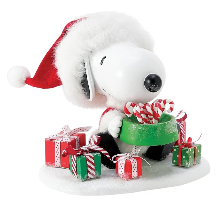 Peanuts Christmas Pageant Snoopy's Bowl Of Treats - Boxed