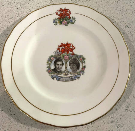 Queen Anne Royalty Giftware Prince Charles&Lady Diana Wedding Plate - No Box