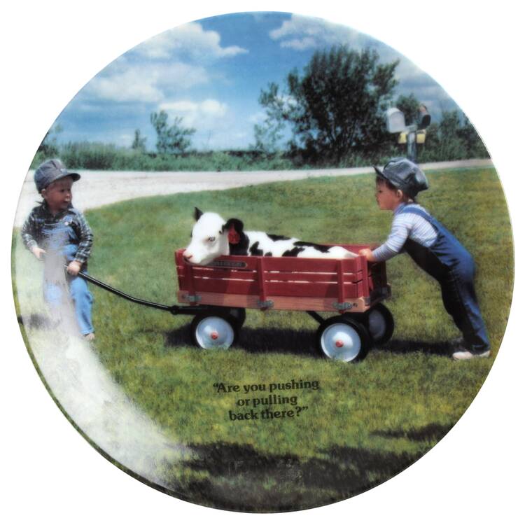 Little Farmers You Pushing Or Pulling Back There - Boxed