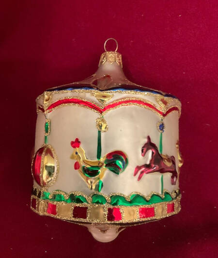 Christopher Radko Christmas Ornament Carousel - No Box