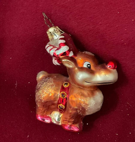 Christopher Radko Christmas Ornament Rudolph The Red Nose Reindeer - No Box