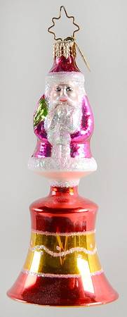Christopher Radko Christmas Ornament Santa Bell - No Box