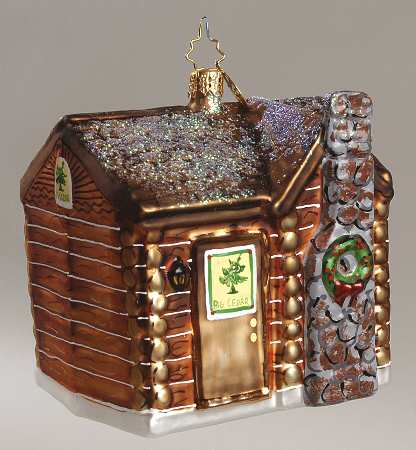 Christopher Radko Christmas Ornament Big Cedar Lodge Cabin - No Box