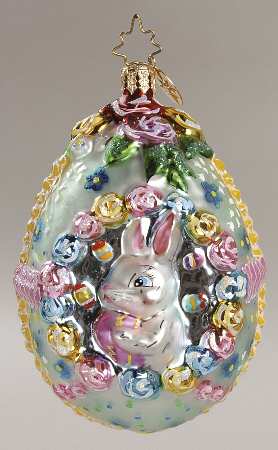 Egg (Shaped) Ornament Sugarbunny Sweets-Floral/Exclusive - No Box