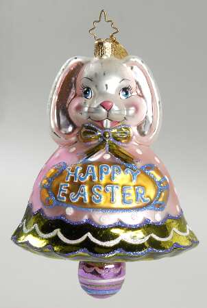Christopher Radko Christmas Ornament Lillybell Bunny - No Box