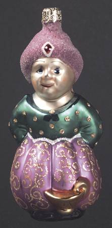 Nursery Rhymes-Children's Stories Aladdin-Pink Turban-Green Shirt - No Box
