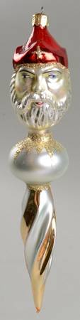Icicles Merlin Santa-Silver/Gold - No Box