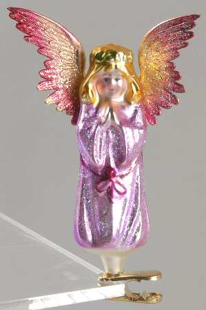 Angel Clip-On Ornaments Wings And A Prayer-White - No Box