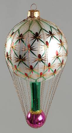 Gilded Ornaments French Regency Balloon-Green - No Box
