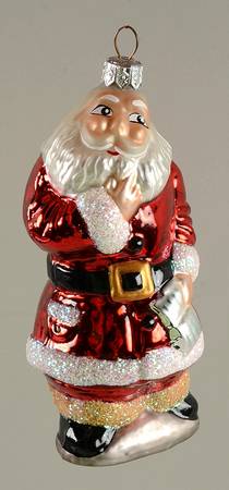Santas Checking It Twice-Gold/Black Shoes - No Box