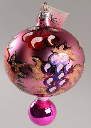 Traditional Shapes Ornament Autumn Tapestry-Pink - No Box