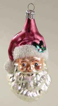 Santa-Heads Holly Santa-Red Hat - No Box