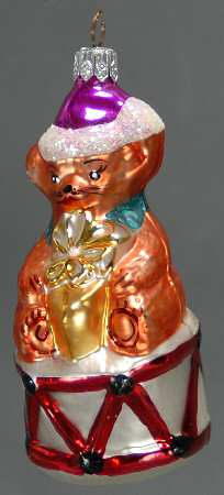 Bears Little Drummer Bear-White Drum - No Box
