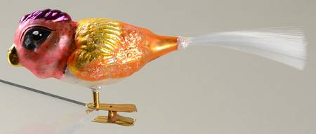 Birds-Clip on Ornaments Turtle Bird - No Box