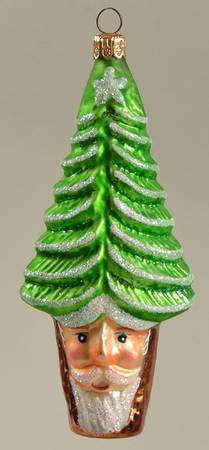 Santa with Pinecones-Trees Pine Tree Santa - No Box